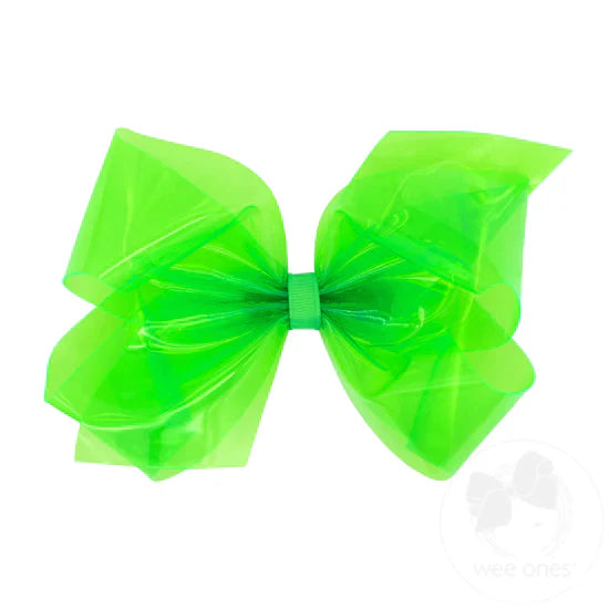 King WeeSplash Vibrant Colored Vinyl Girls Swim Hair Bow - Breckenridge Baby