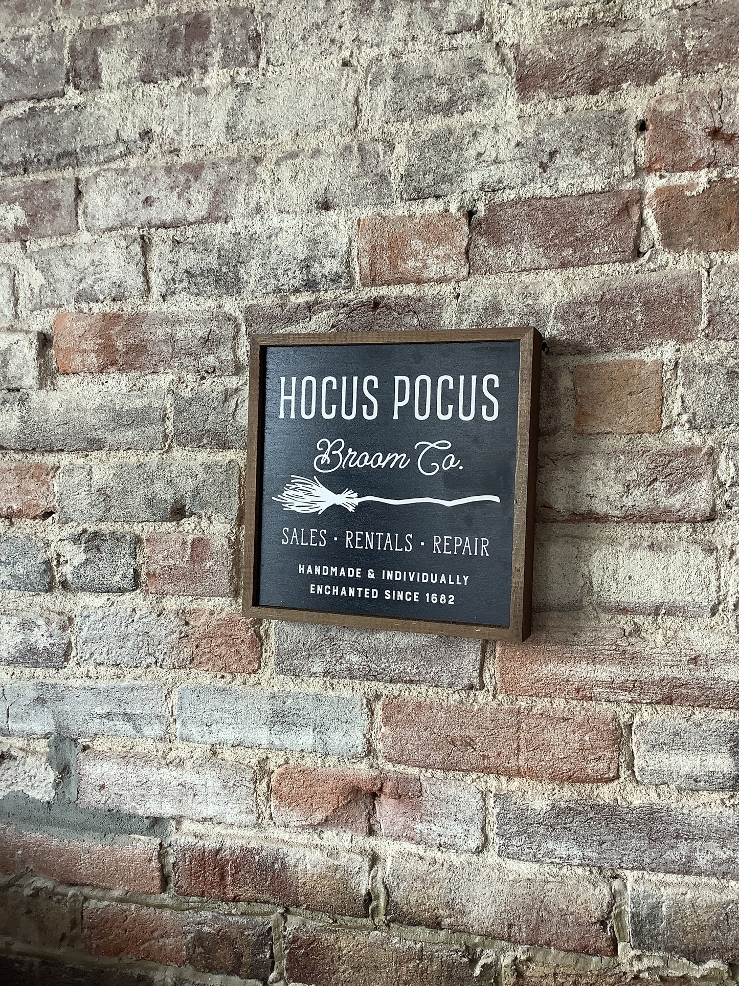 Hocus Pocus Broom Wall Sign
