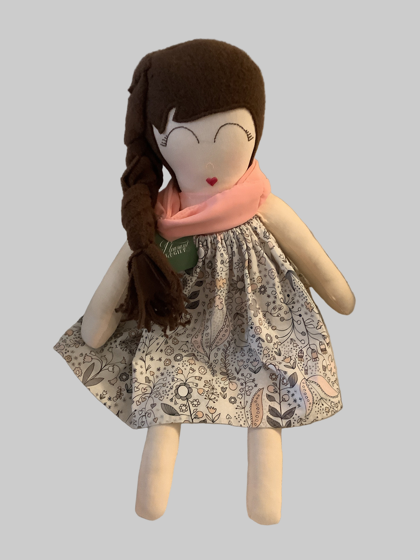 Doll with brown hair