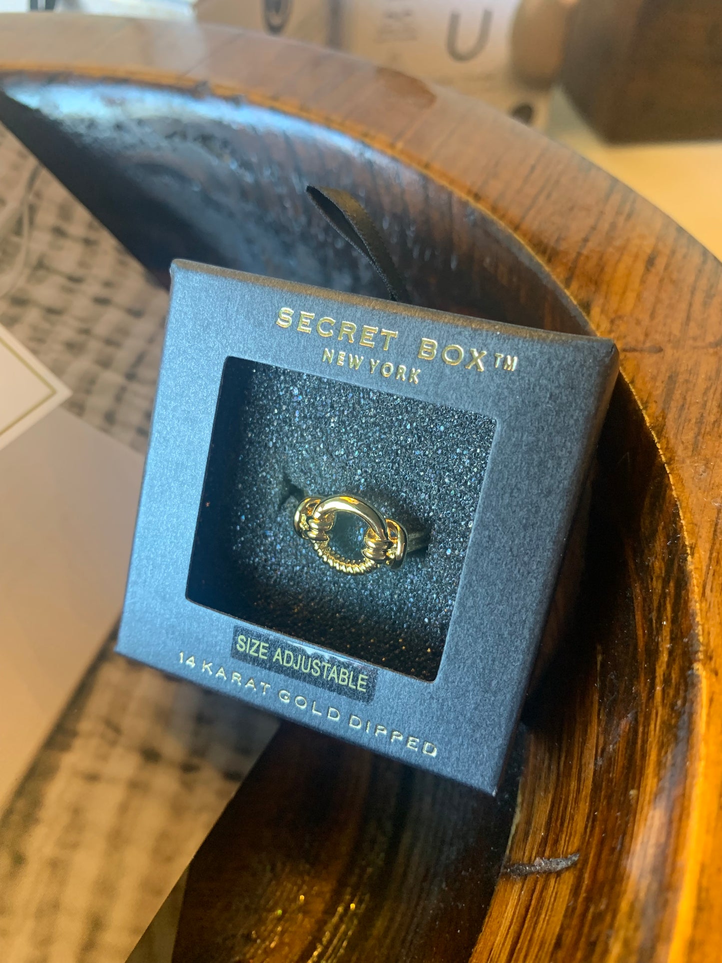 Textured Circle Ring