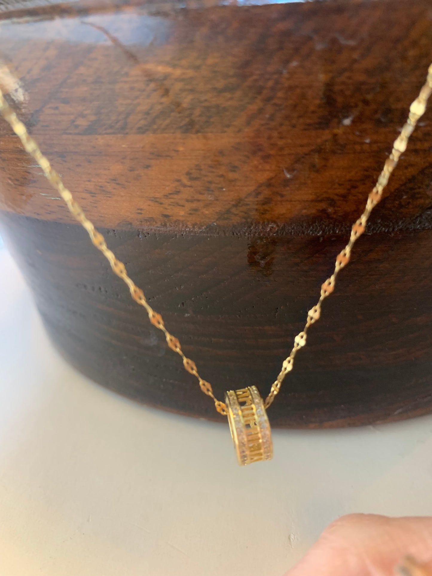 Roman Numerical Circle Pendant Necklace