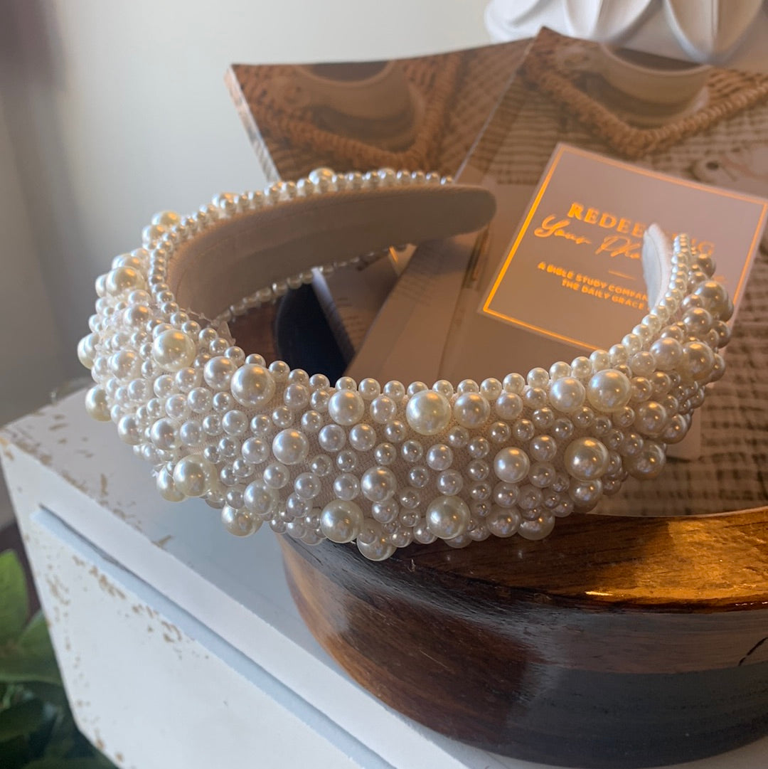 Chunky Pearl Headband