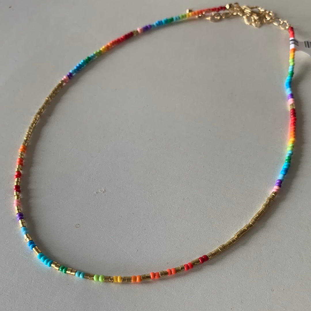 Multi-Color Beaded Necklace