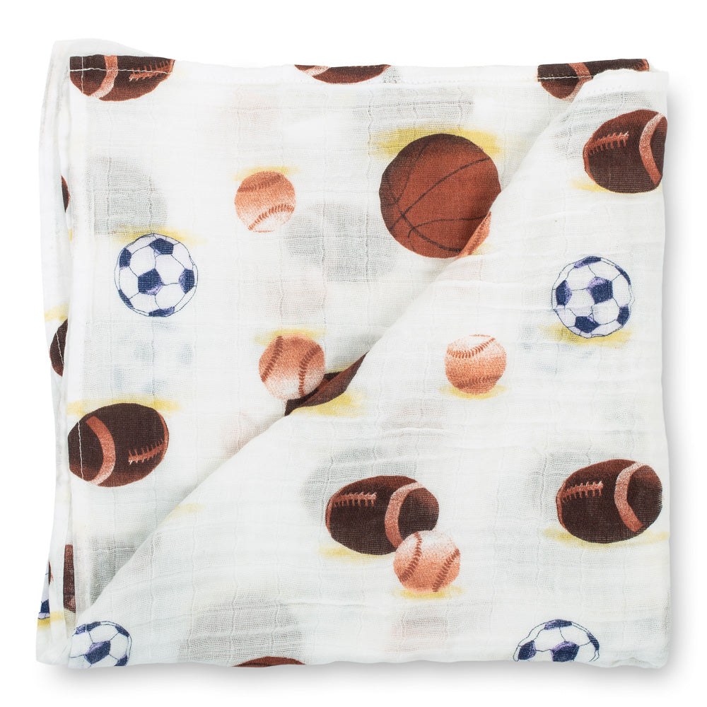 Go Sports! Baby Swaddle Blanket - Breckenridge Baby