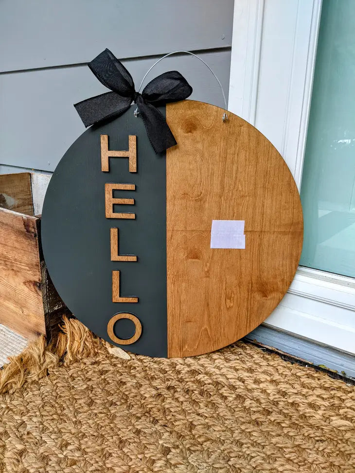 Vertical Hello Interchangeable Door Hanger (For Attachments)