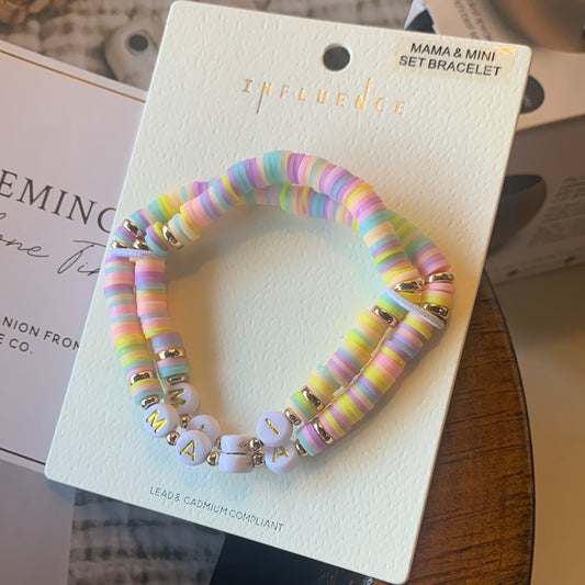 Mama & Mini Multi-Color Bracelet Set