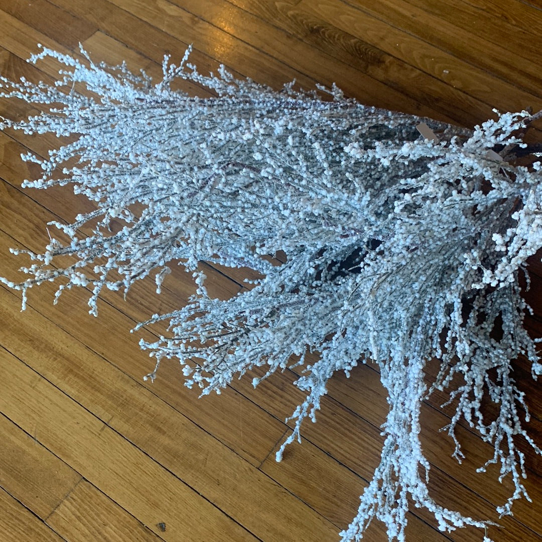 Glitter Winter Flocked Branch Pick
