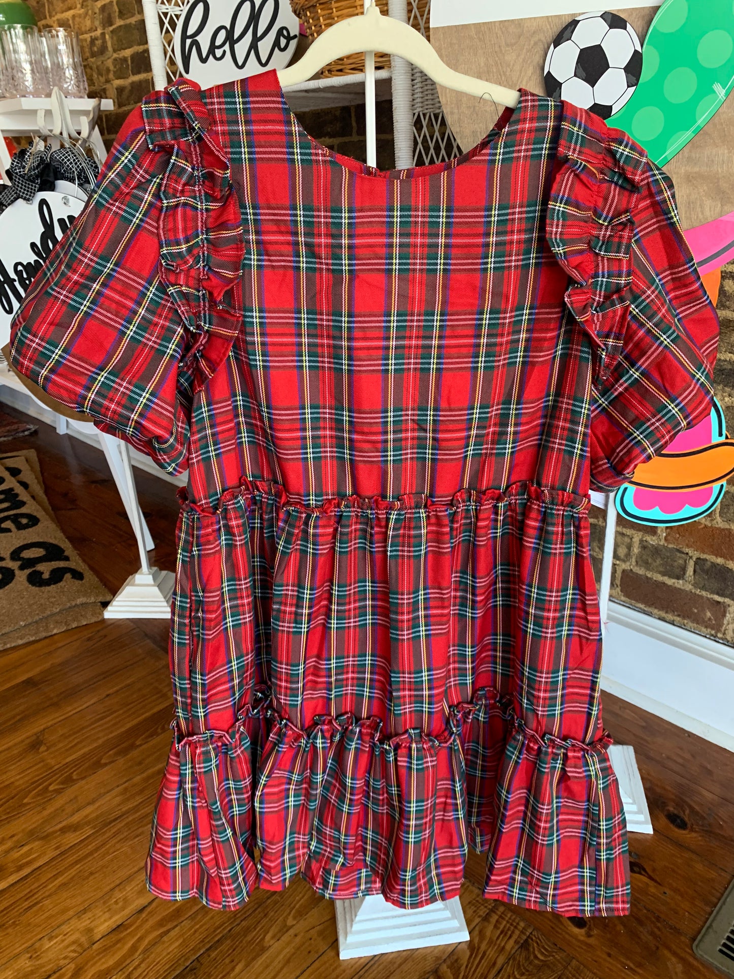 Red Plaid Dress