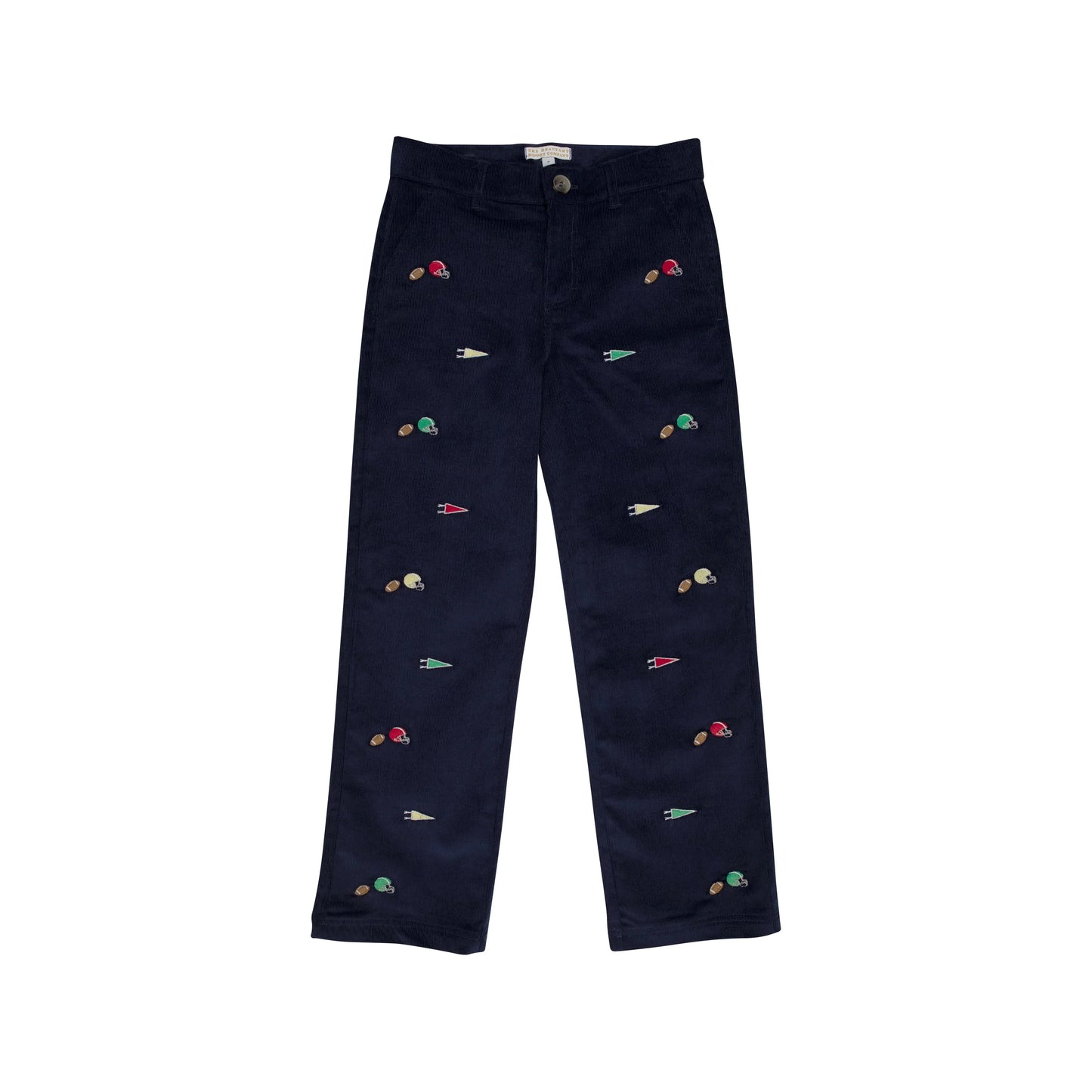 Critter Prep School Pants - Nantucket Navy Football - Breckenridge Baby