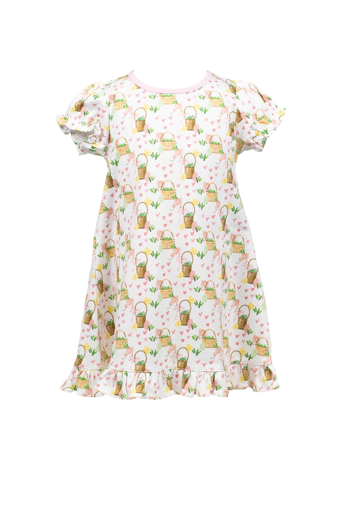 Easter Basket Pink Play Dress - Breckenridge Baby