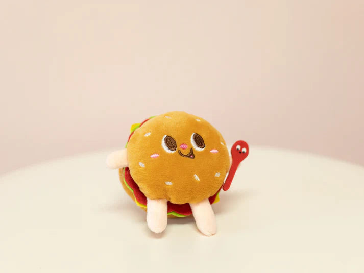 Foodie Plush Keychain - Hamburger - Breckenridge Baby