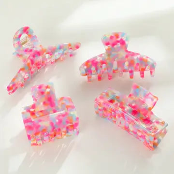 Pink Poolside | Assorted Small/Medium Claw Clips