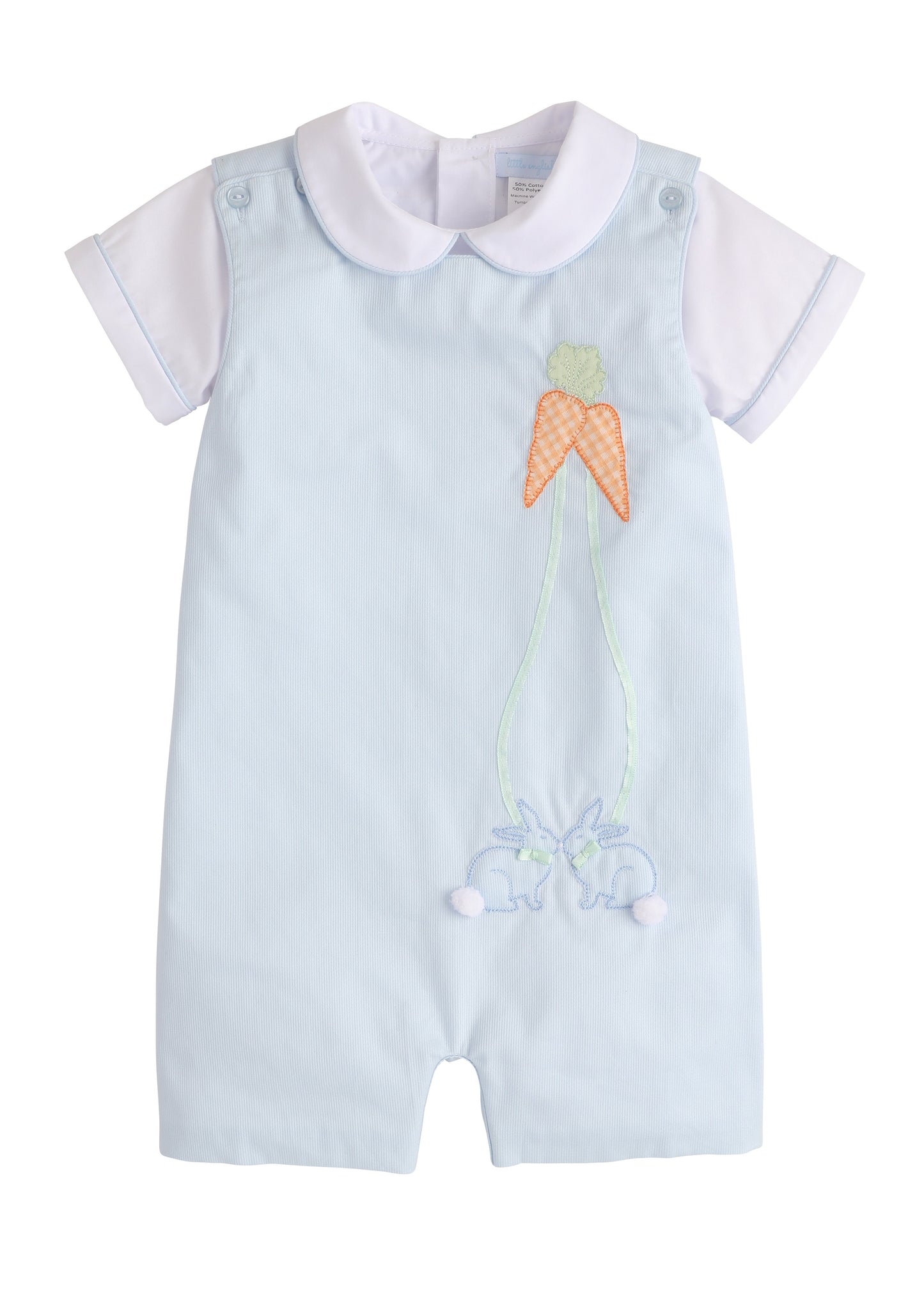 Button Tab John John Set - Bunny - Breckenridge Baby