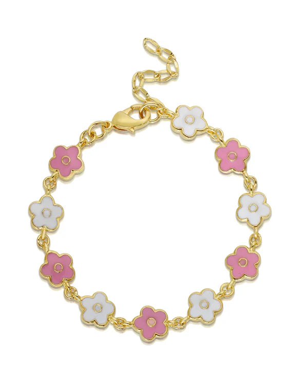 Flower Link Bracelet - Breckenridge Baby