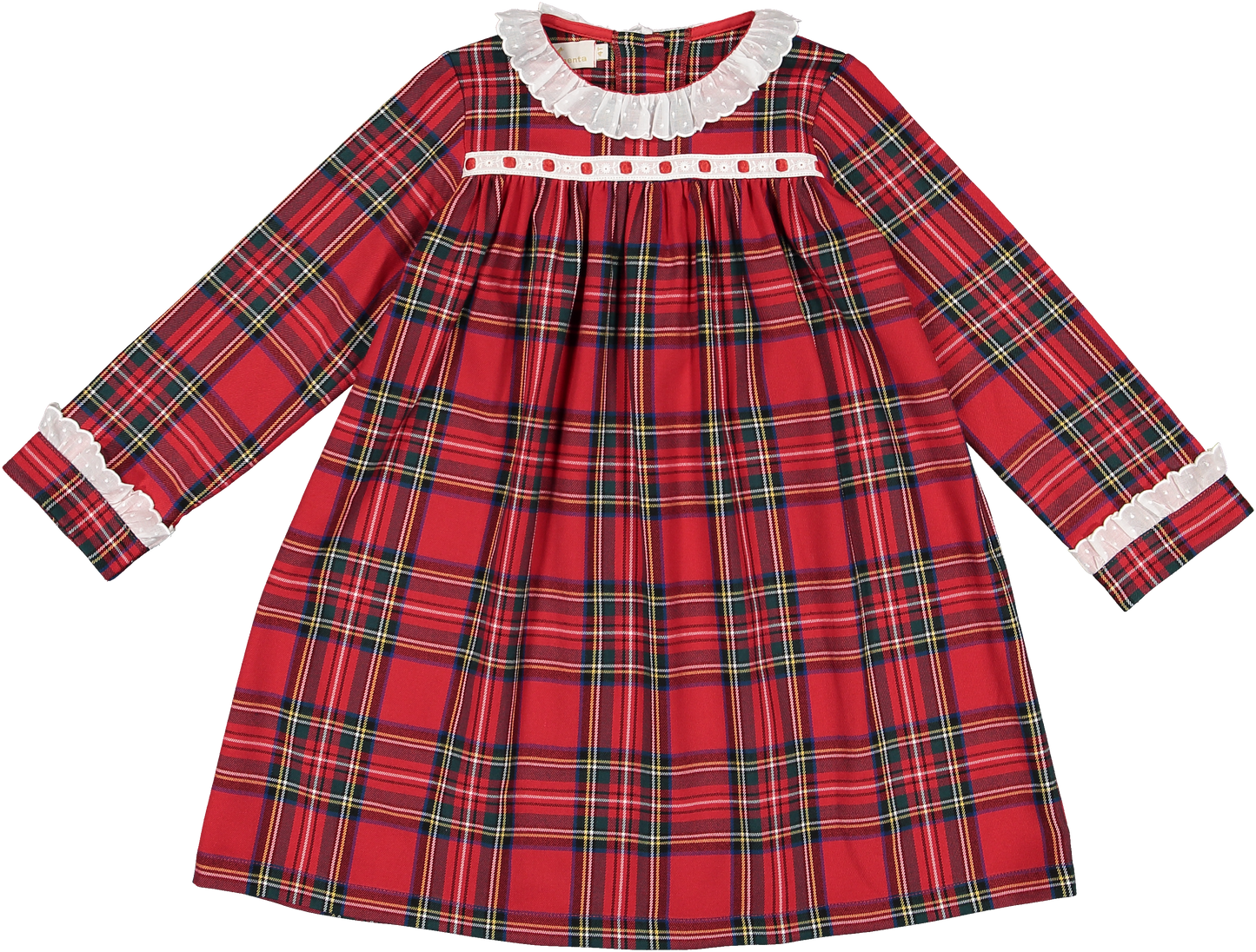 Red Christmas Tartan Nightgown - Breckenridge Baby