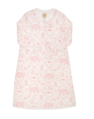 Nightingale Nightgown - Chinoiserie Charm/Palm Beach Pink - Breckenridge Baby