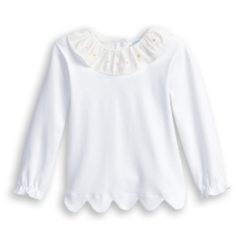 bella bliss Missy Pima Blouse with Embroidery - Confetti Dot - Breckenridge Baby