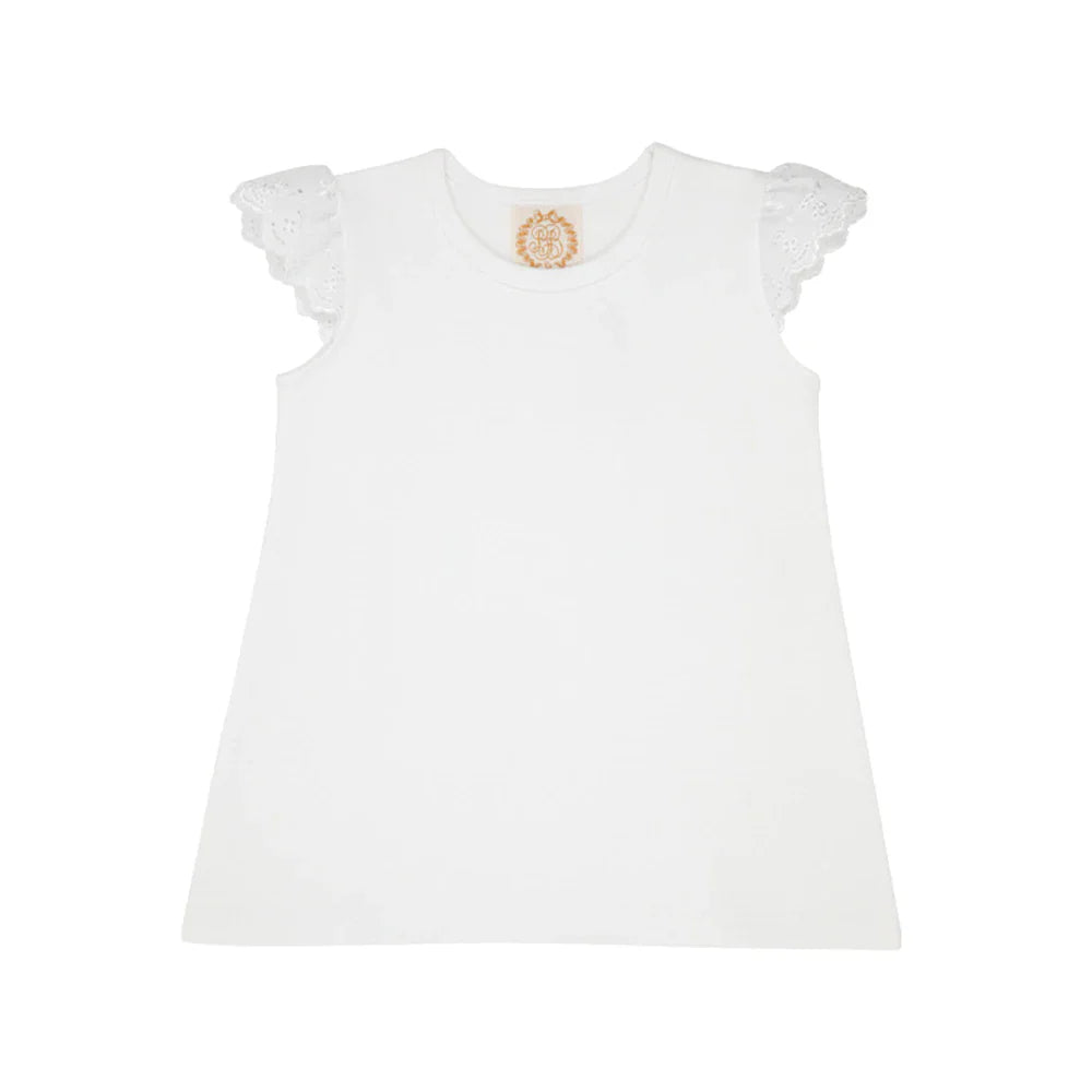 Sleeveless Polly Play Shirt - Worth Ave White - Breckenridge Baby