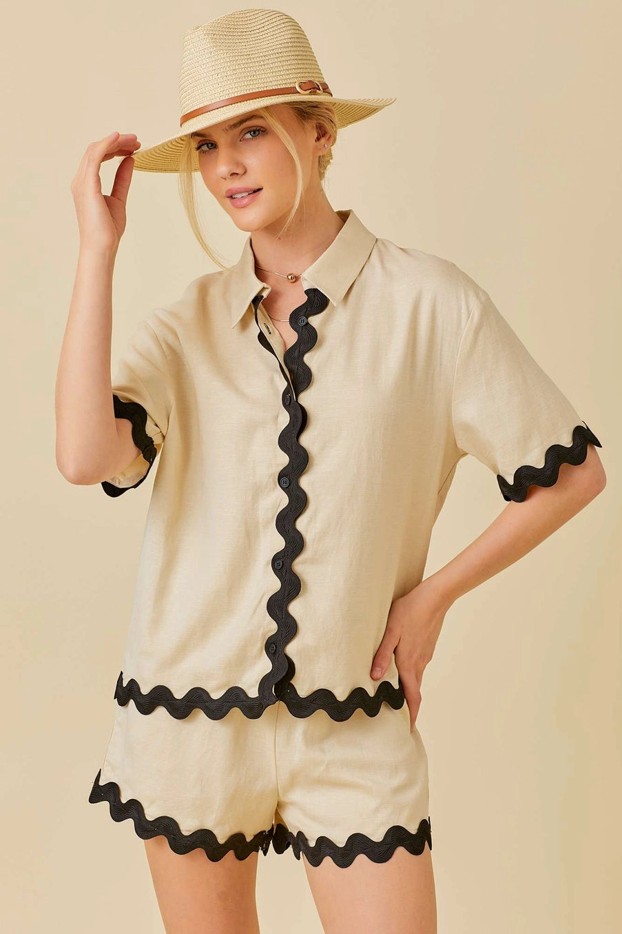 Ric Rac Trim Solid Set