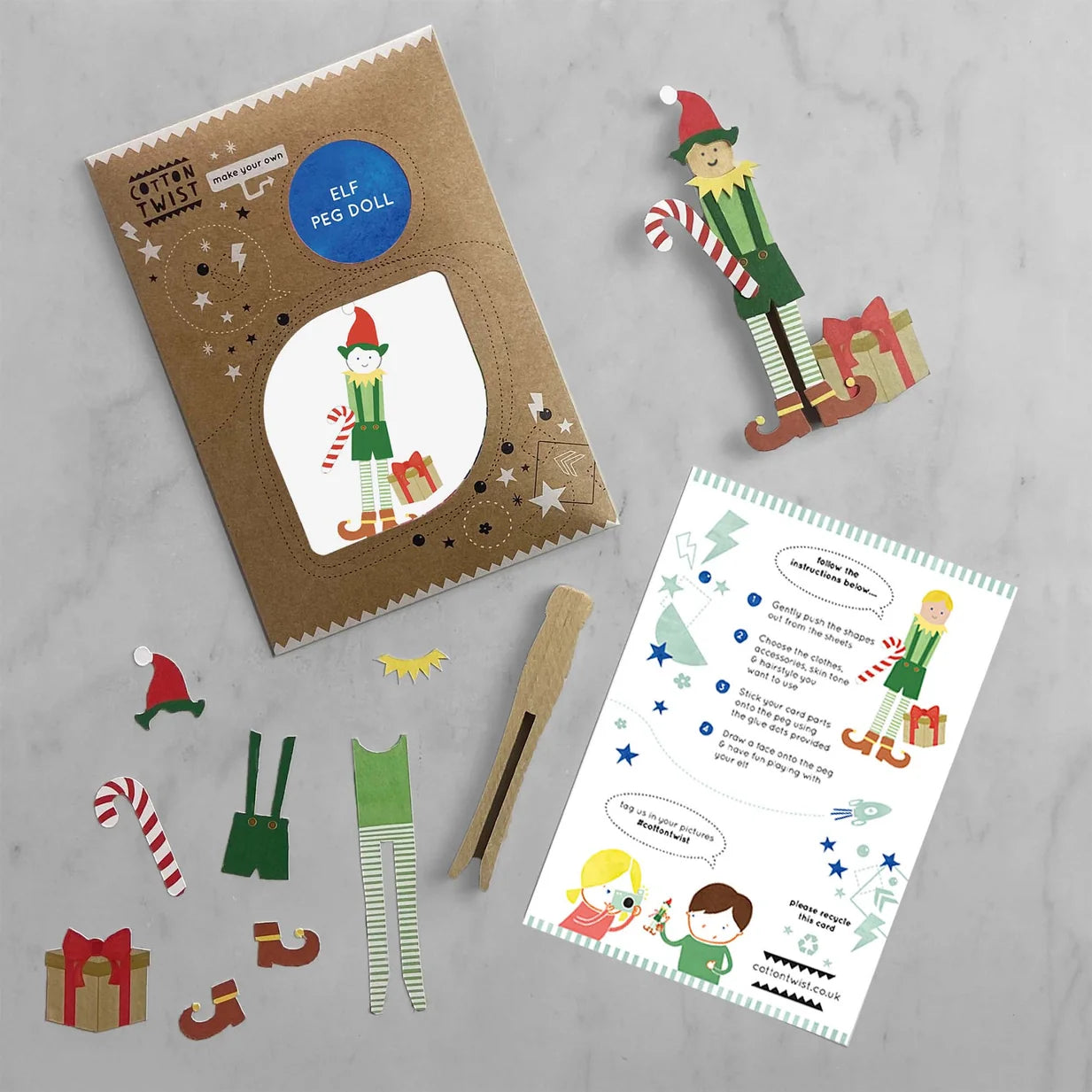 Make Your Own Elf Peg Doll - Breckenridge Baby