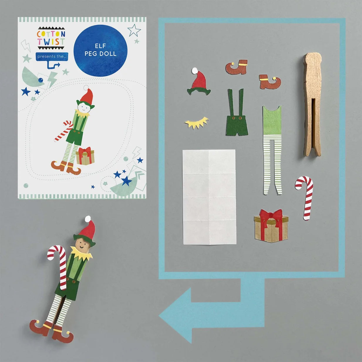 Make Your Own Elf Peg Doll - Breckenridge Baby