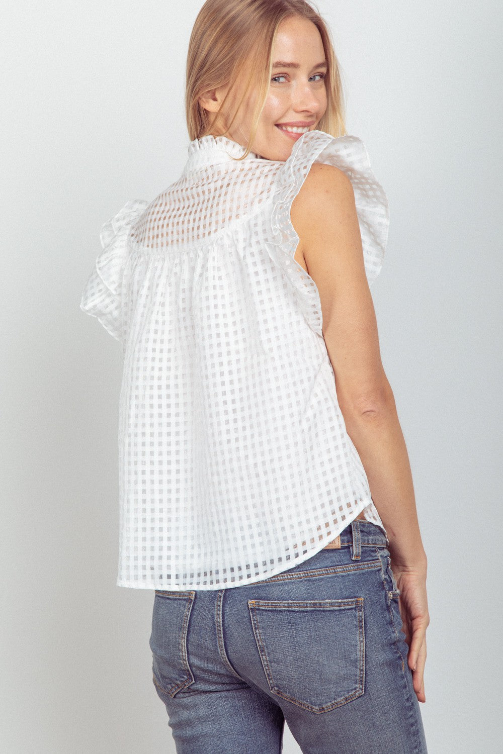 Organza Check Blouse
