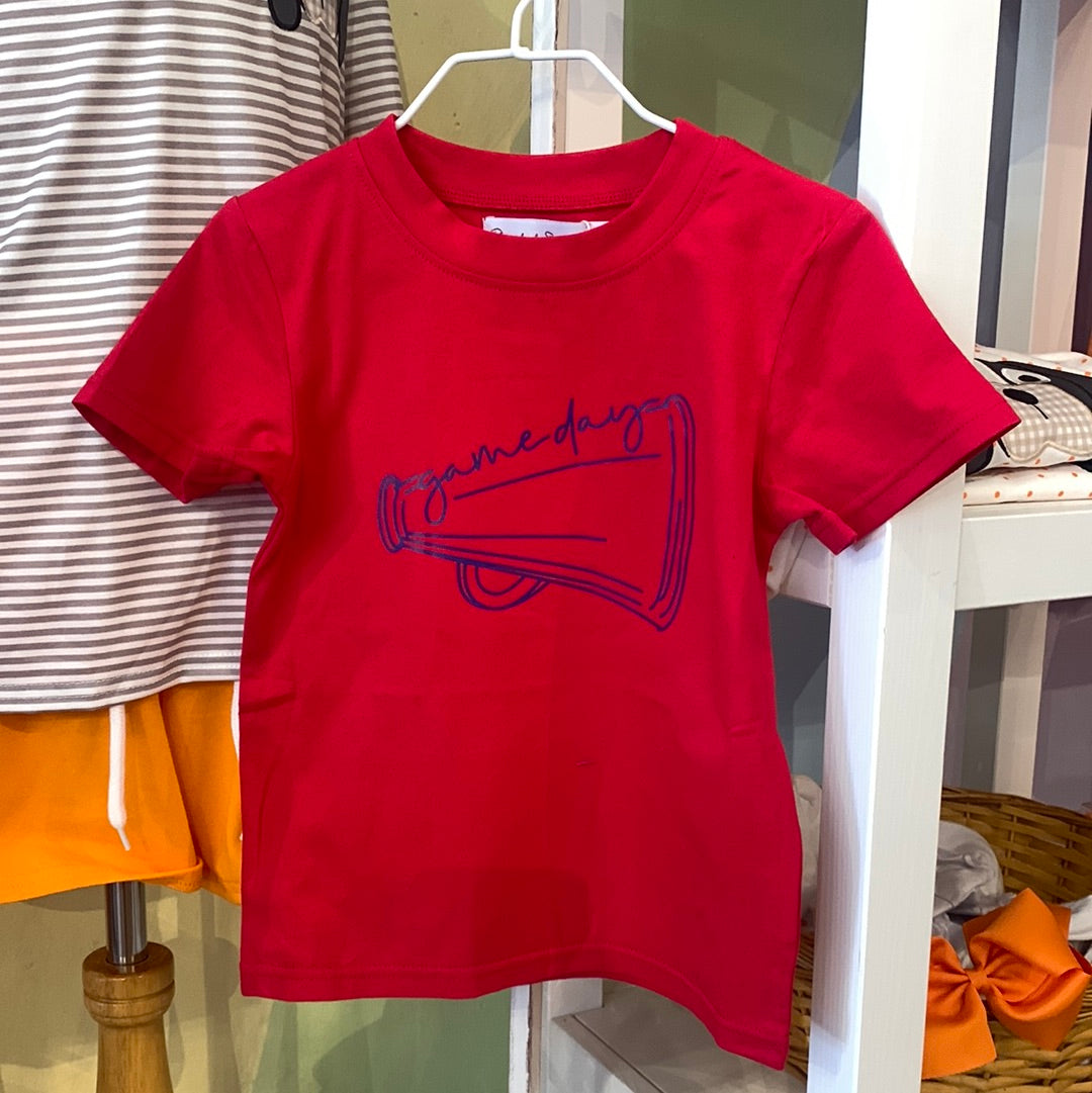 Red & Blue Megaphone Tee - Breckenridge Baby