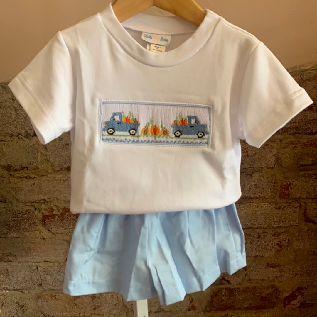 Tom Pumpkin Smocked Boy 2 Piece - Breckenridge Baby