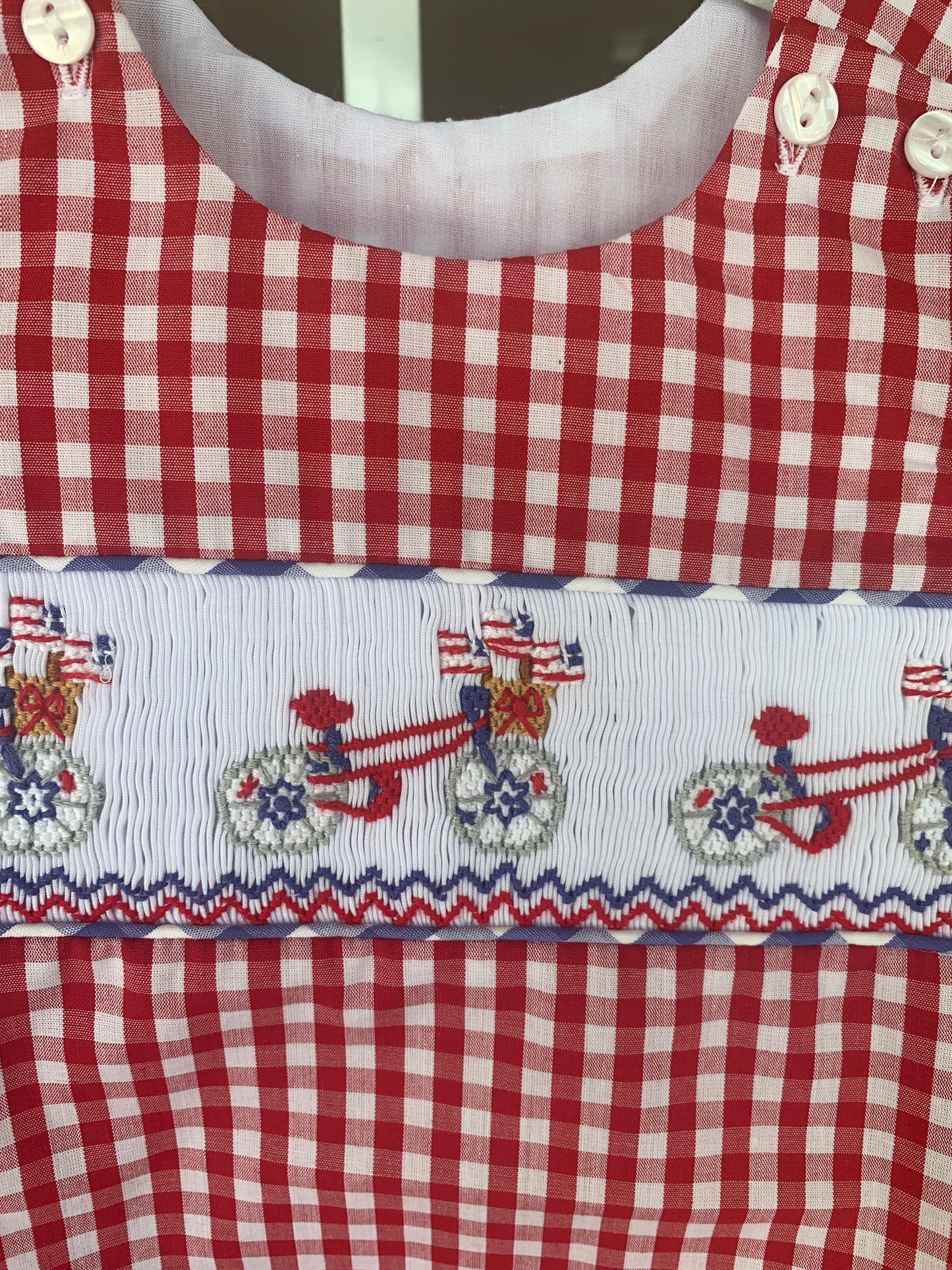 Cam Smocked Boy Bubble - PBCY - Breckenridge Baby