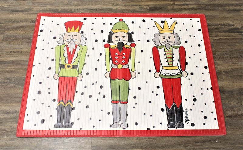 47x35" Bamboo Mat, Nutcracker ©Haley Bush