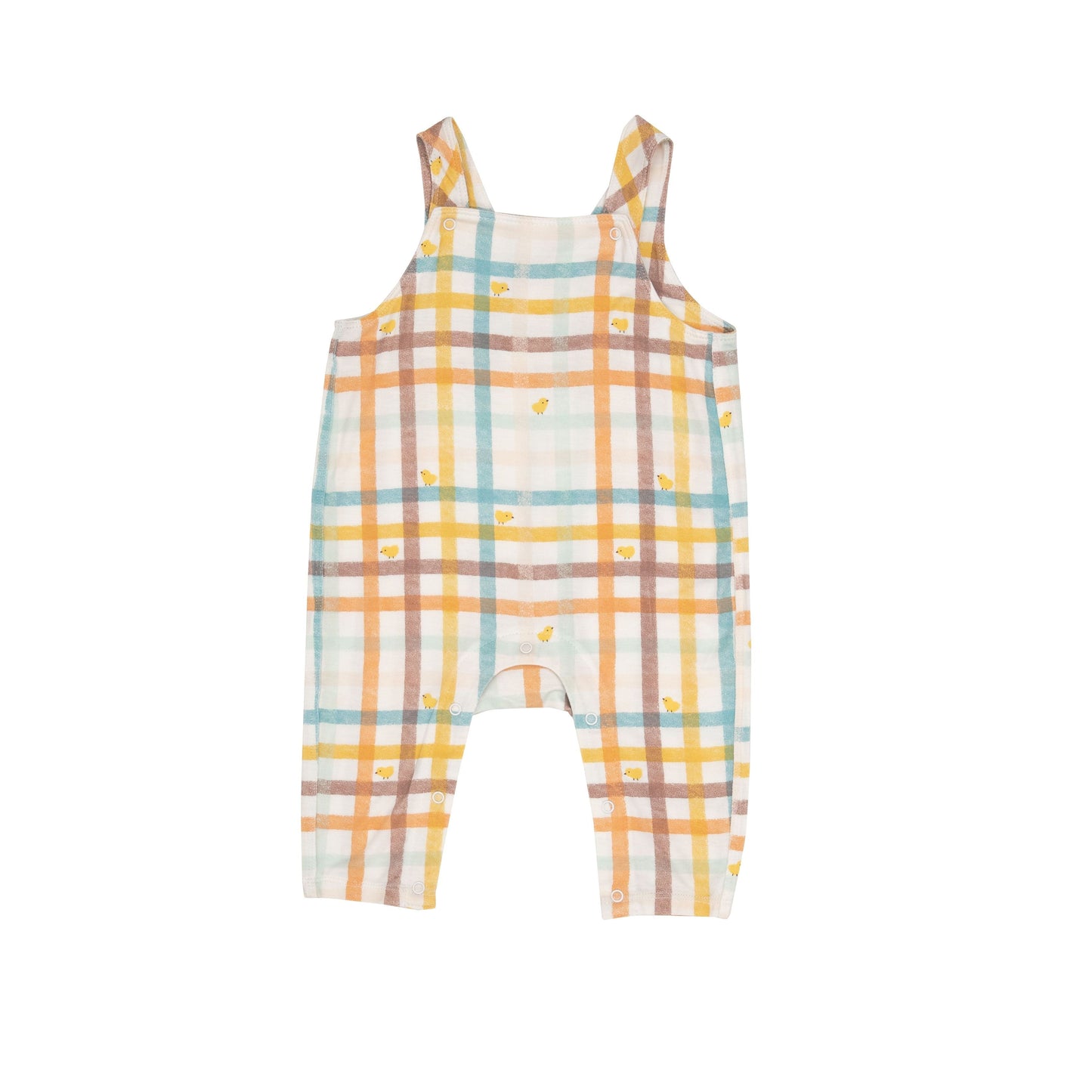 Plaid With Chicks Overalls - Breckenridge Baby