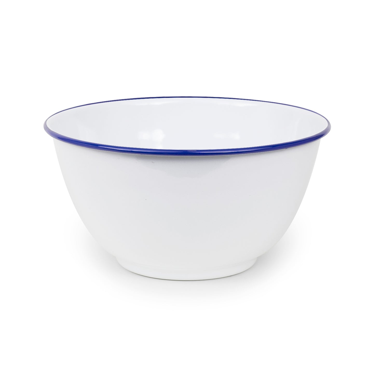 Vintage Enamelware Large Salad Bowl