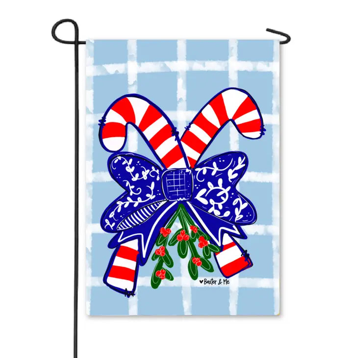 Candy Cane Garden Flag