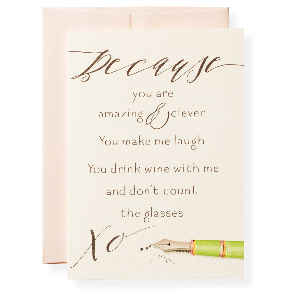 Because Greeting Card