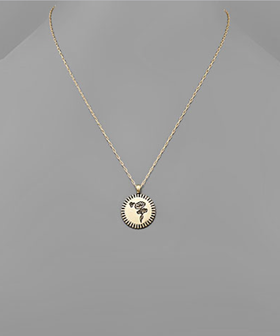 Floral Birth Month Necklaces
