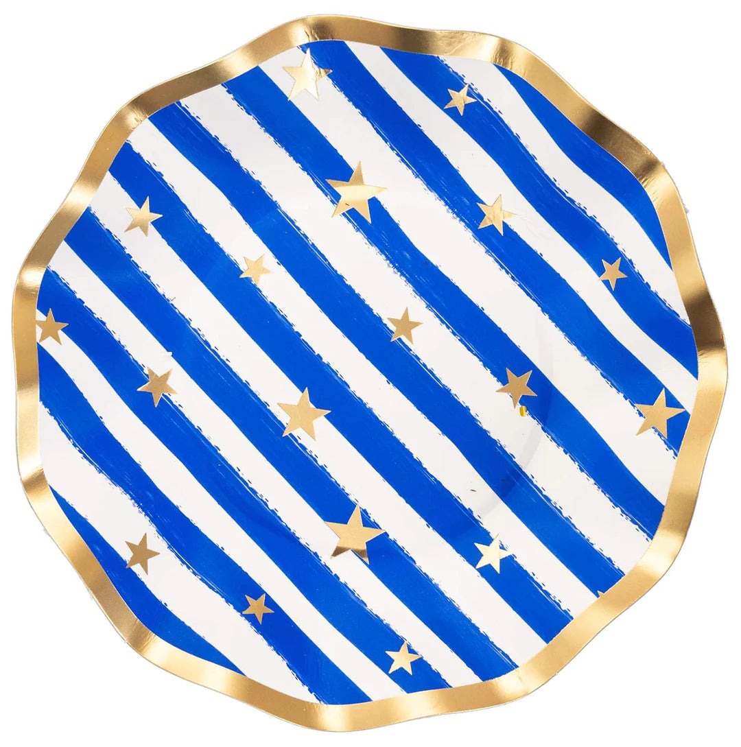 Wavy Appetizer/Dessert Bowl Patriotic Confetti - 8pkg