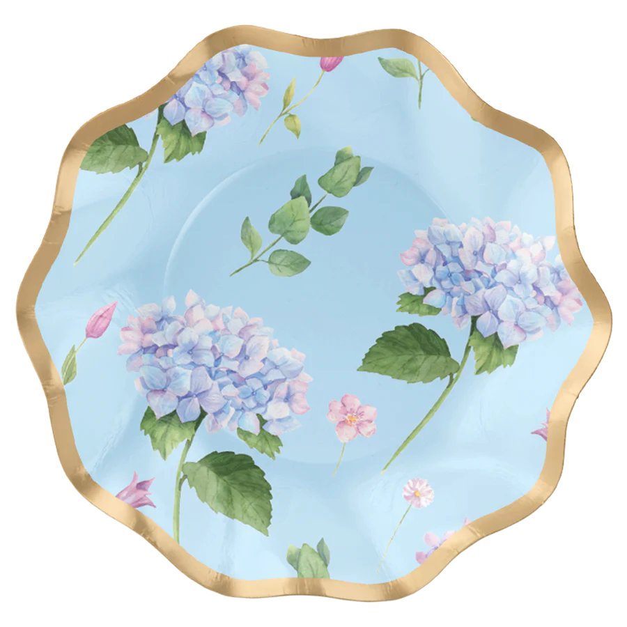 Wavy Appetizer/Dessert Bowl Hydrangeas - 8pkg