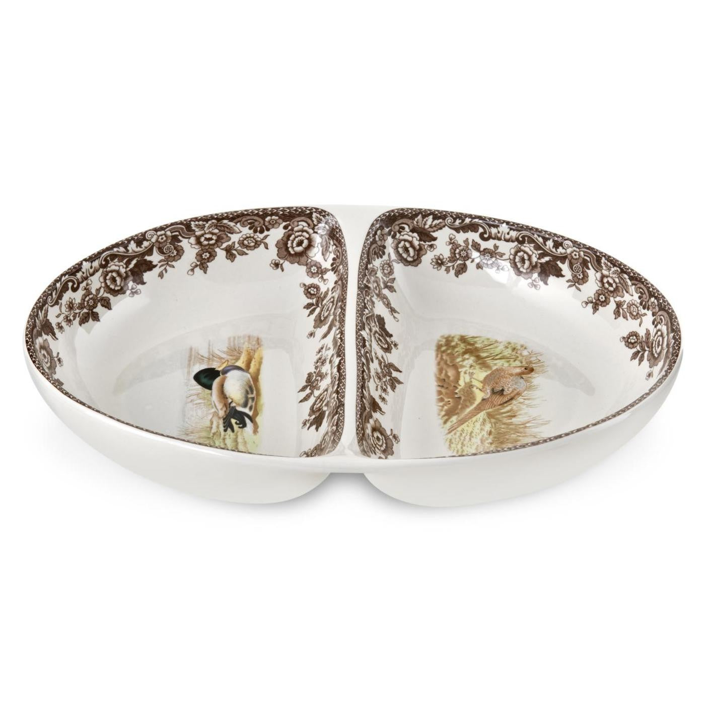 Spode Woodland Divided Dish - Pheasant/Mallard