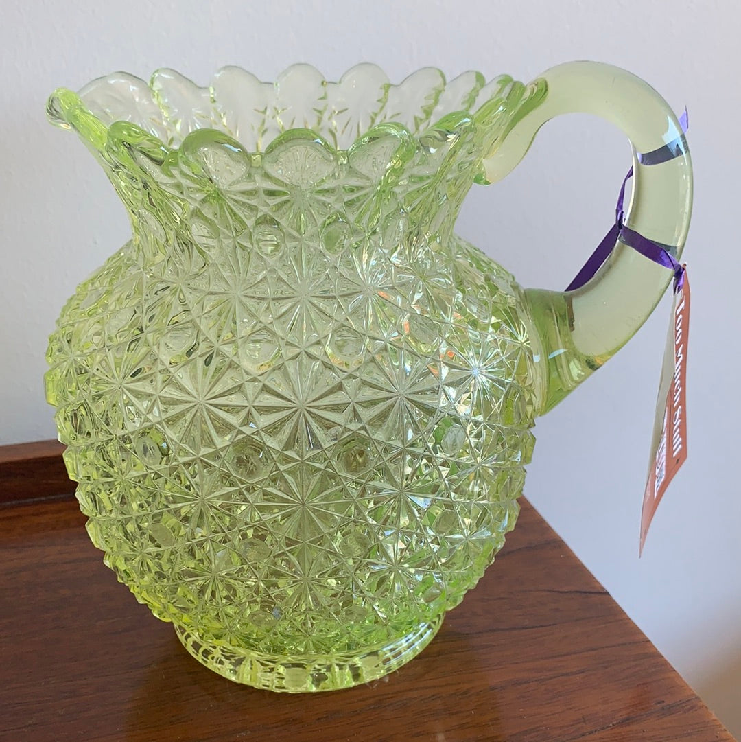 VASELINE GLASS PITCHER