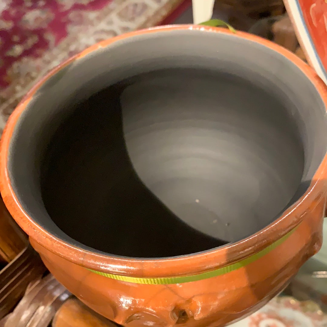 RAKU POTTERY - RUST POT-