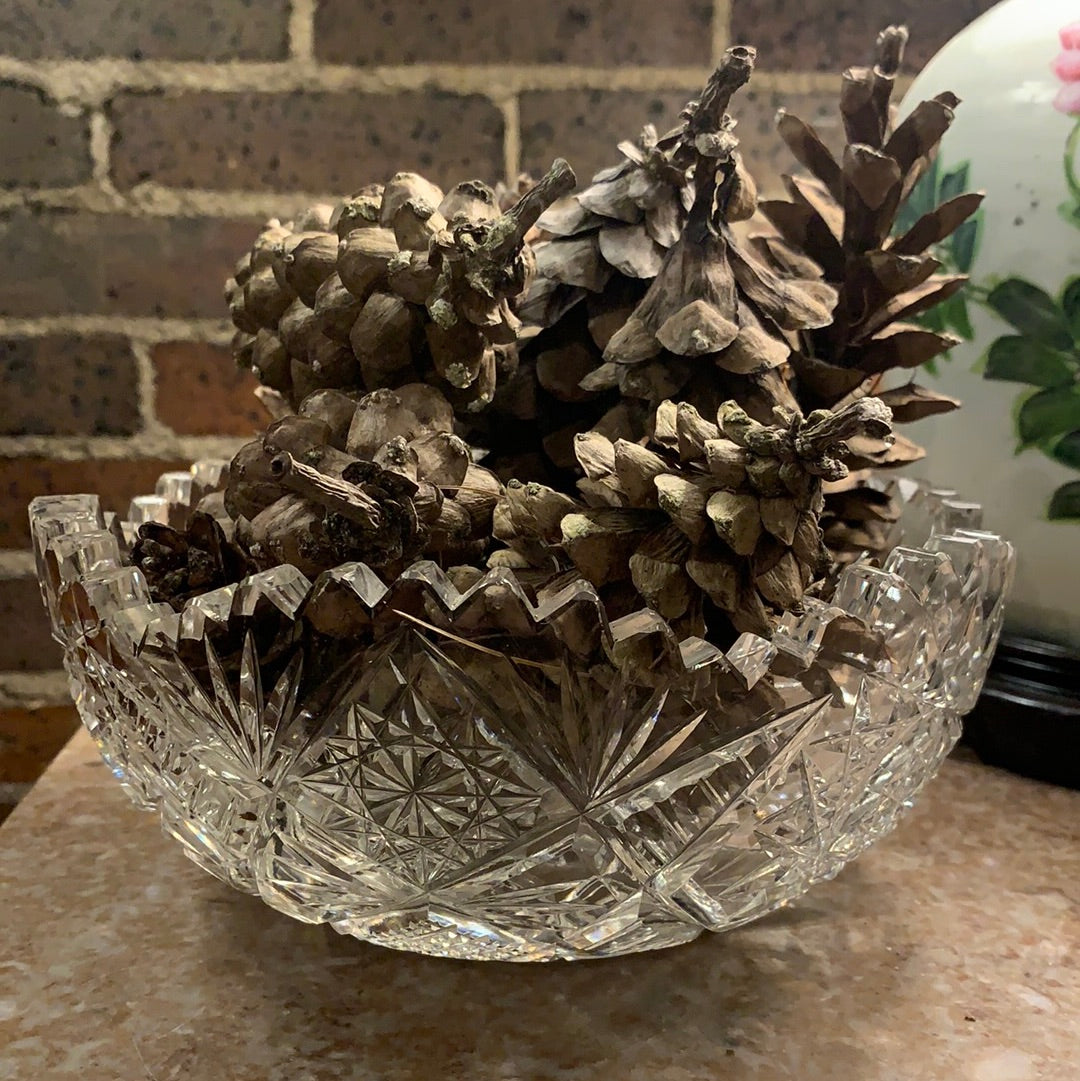 CUT GLASS BOWL
