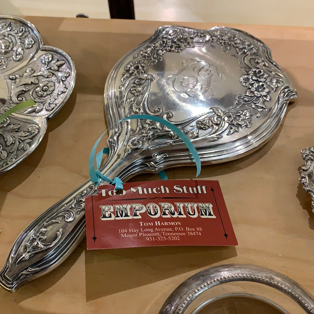 STERLING HAND MIRROR