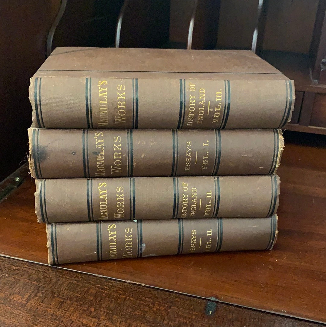c. 1881 MACAULAY WORKS (Set of 7)