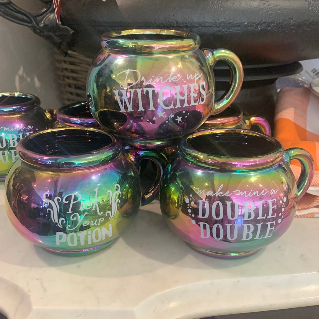 MUG OIL SLICK CAULDRON ASTD