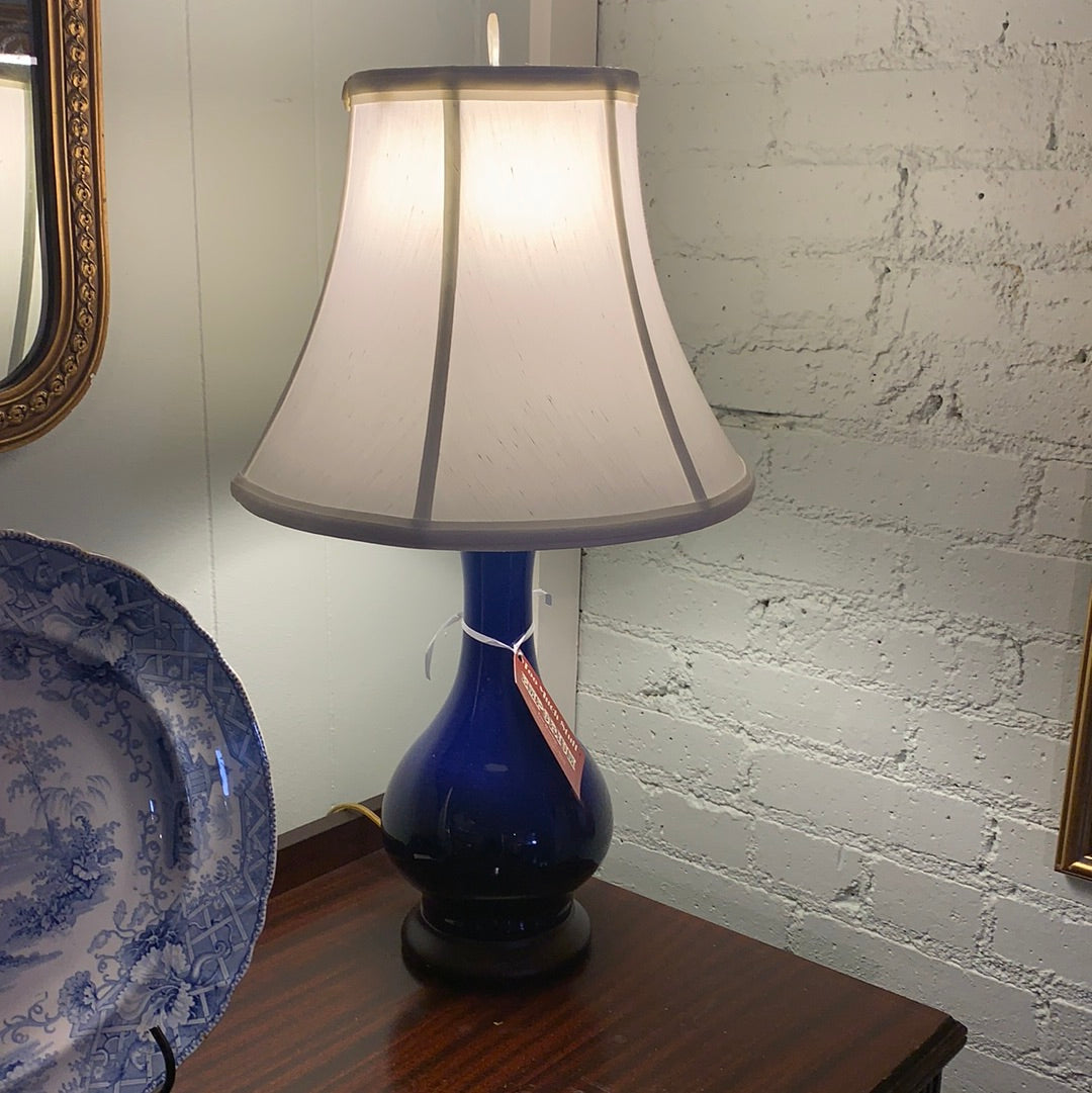 PORCELAIN COBALT LAMP