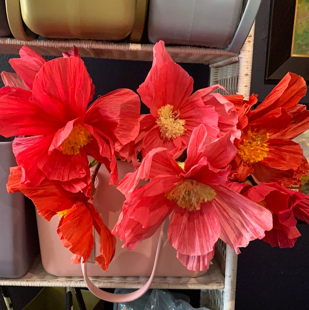 25” PAPER POPPY STEM