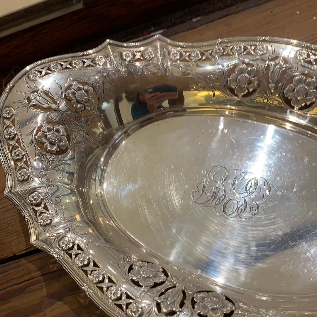 STERLING BREAD TRAY
