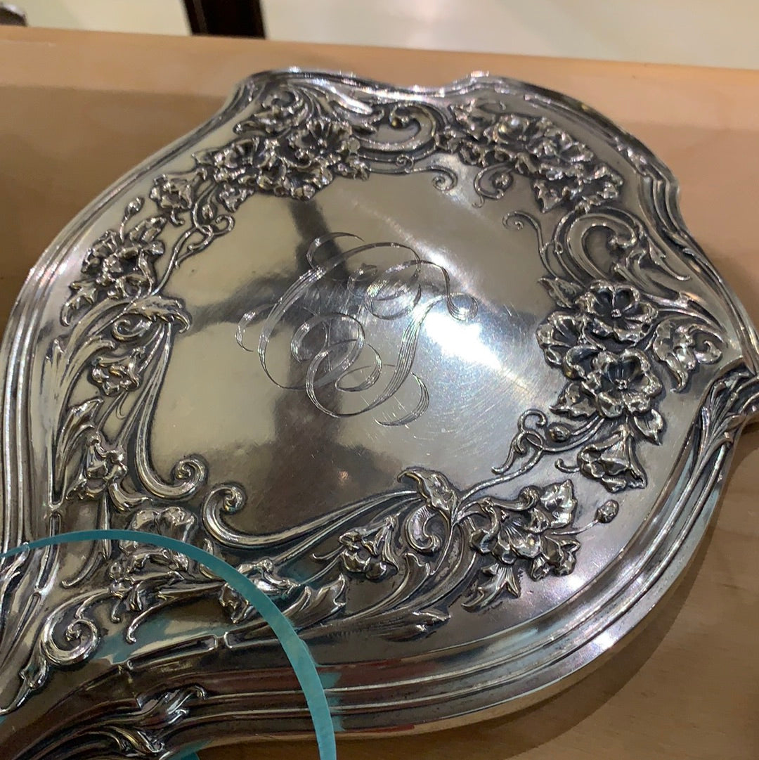 STERLING HAND MIRROR