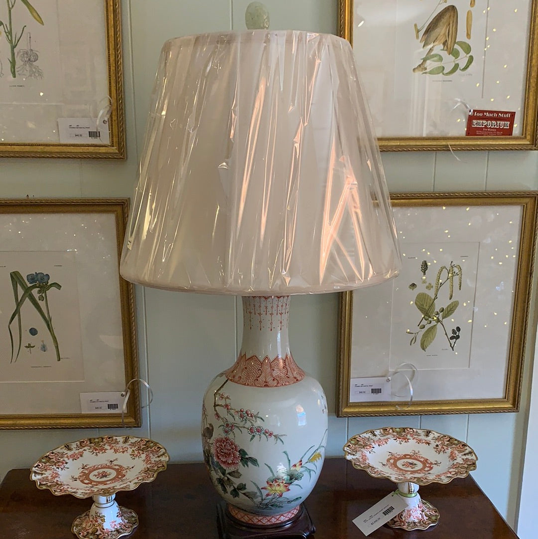 PORCELAIN ROSE FAMILE LAMP