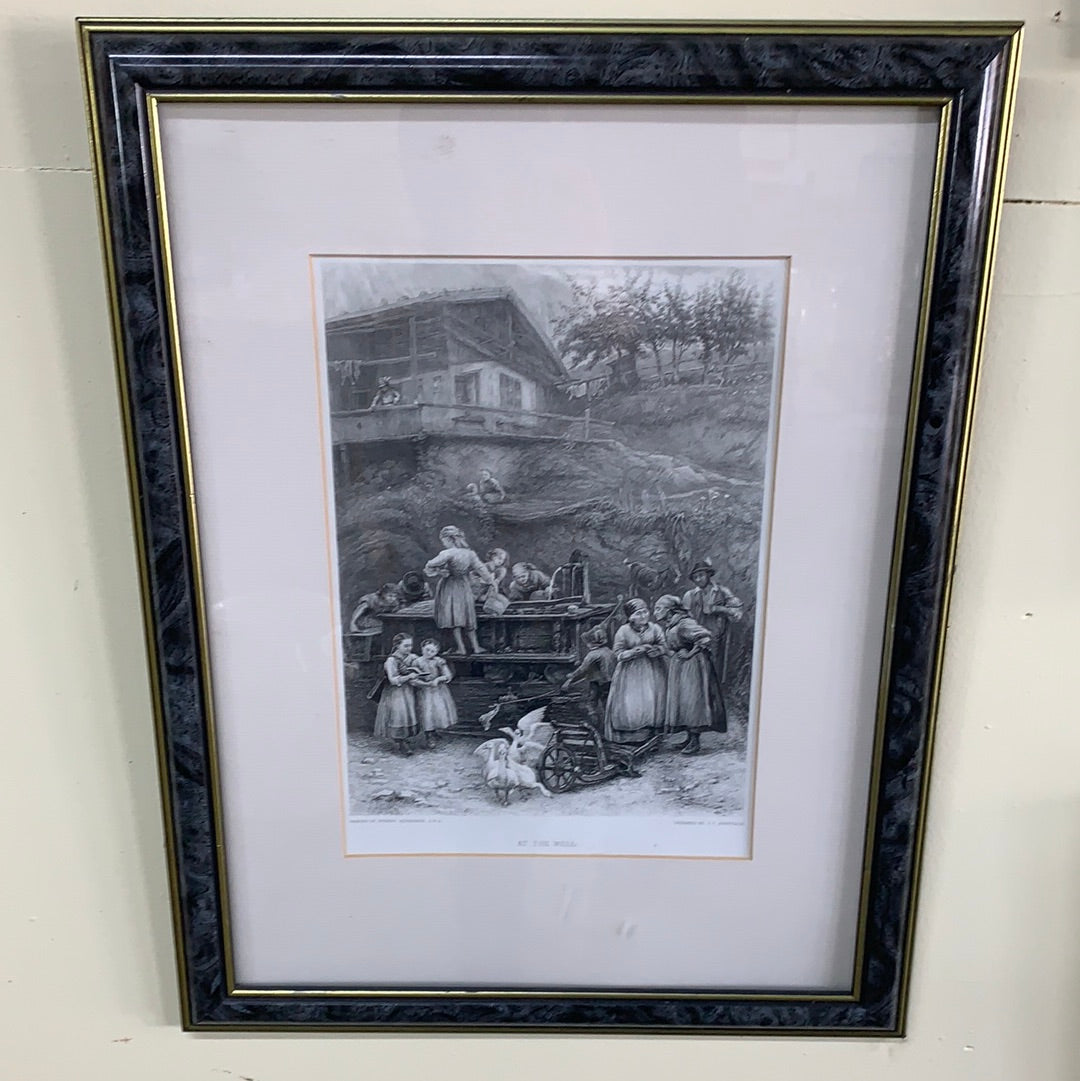 ETCHING - AT THE WELL